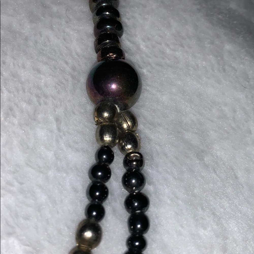 Very Antique Necklace-Seed beads w/ Lampwork Beads - Picture 5 of 7